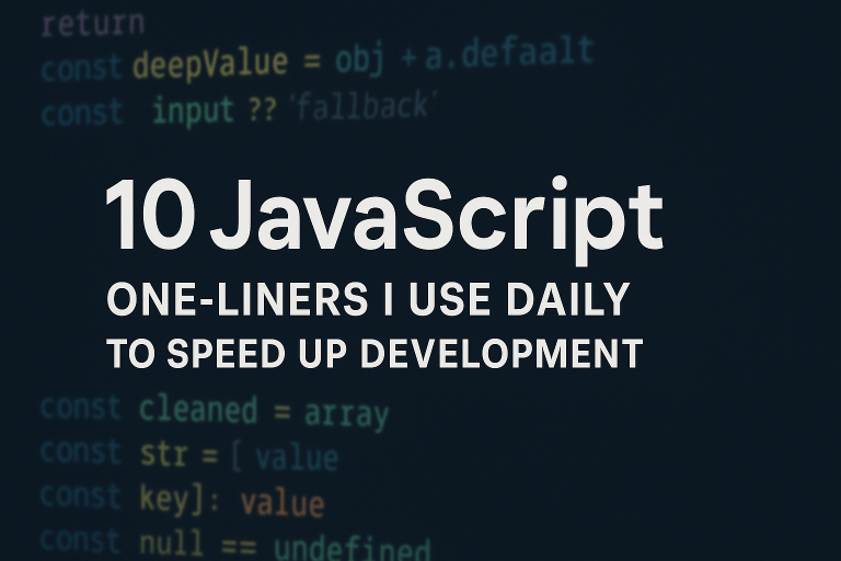 Top 10 Go-To JavaScript One-Liners to Streamline Your Workflow - Synpass